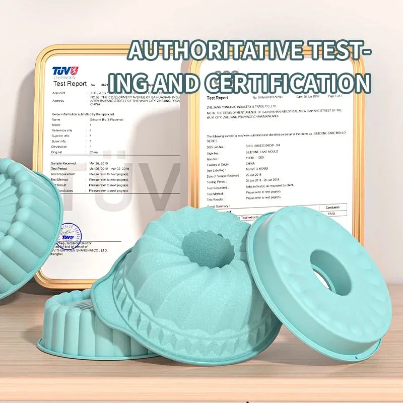 3D Silicone Cake MoldPremium 3D Silicone Cake Mold - Flexible, Non-Stick Bakeware for Stunning Cakes and Desserts