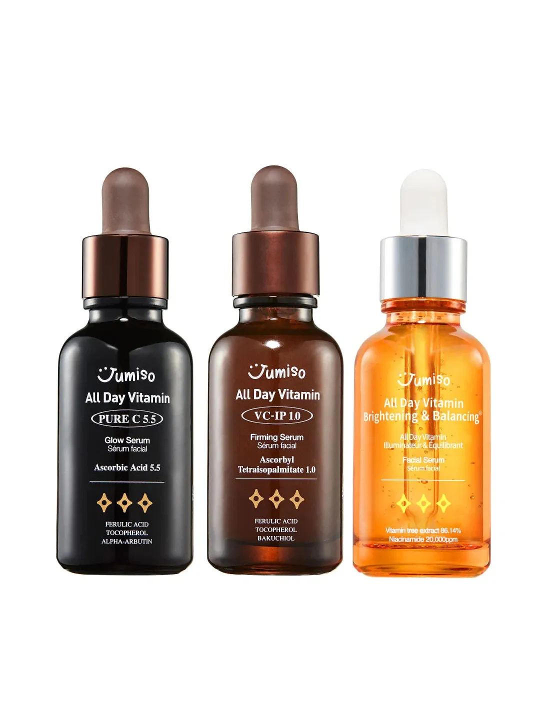 All Day Vitamin Serum 3 set (All Day Vitamin Brightening & Balancing Serum   Pure C 5.5 Glow Serum   VC-IP 1.0 Firming Serum)