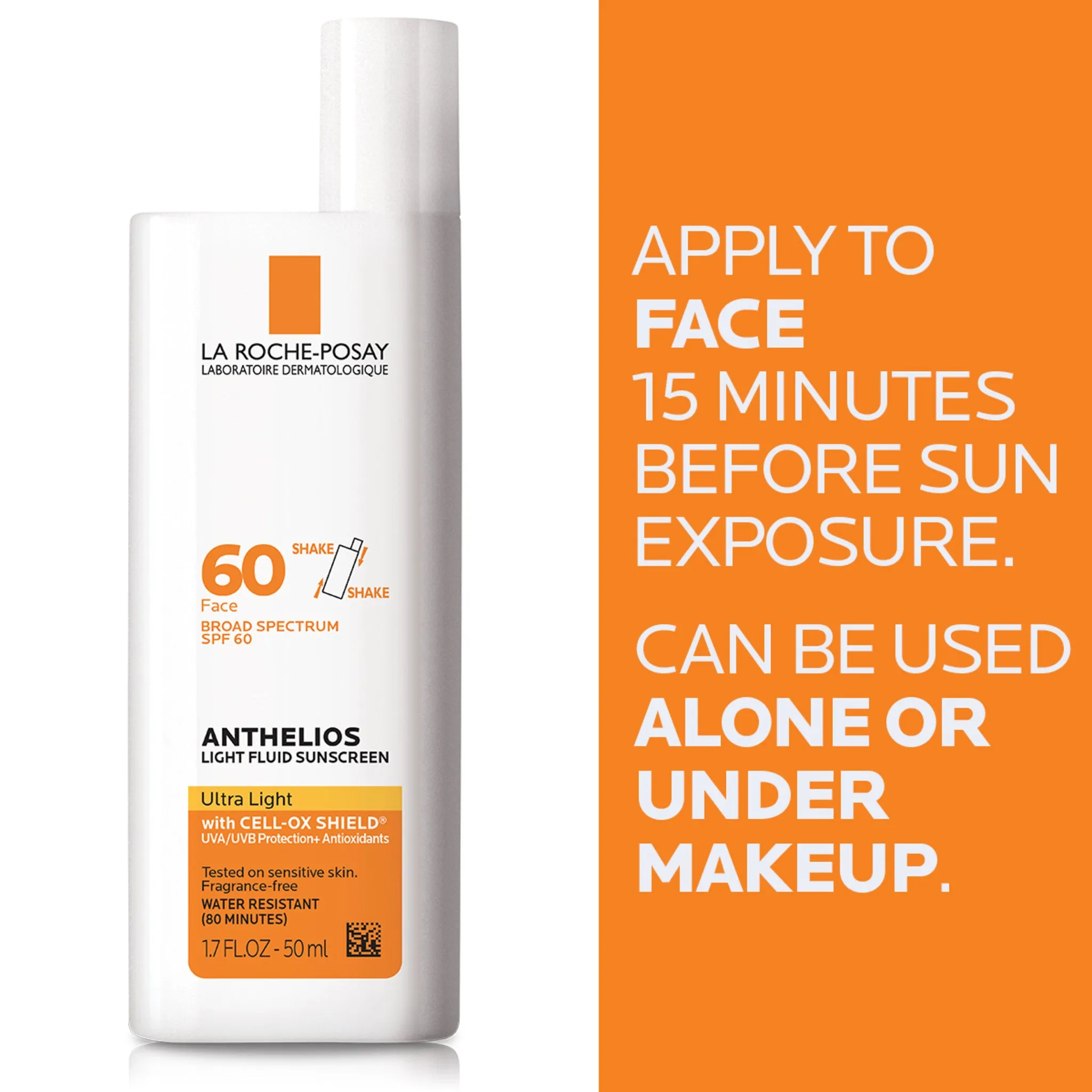 Anthelios Ultra-Light Fluid Face Sunscreen SPF 60