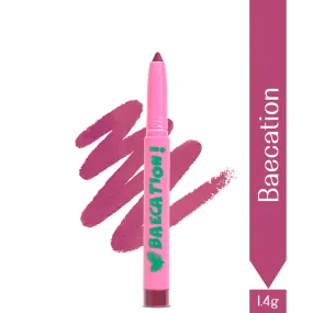 Baecation- Passport to Plump Lip Volumizing Matte Crayon  (Berry) Transfer-proof