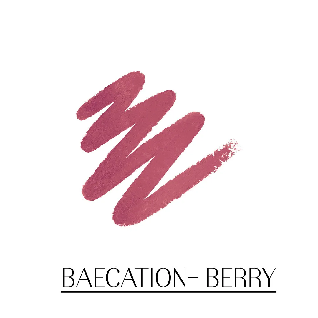 Baecation- Passport to Plump Lip Volumizing Matte Crayon  (Berry) Transfer-proof