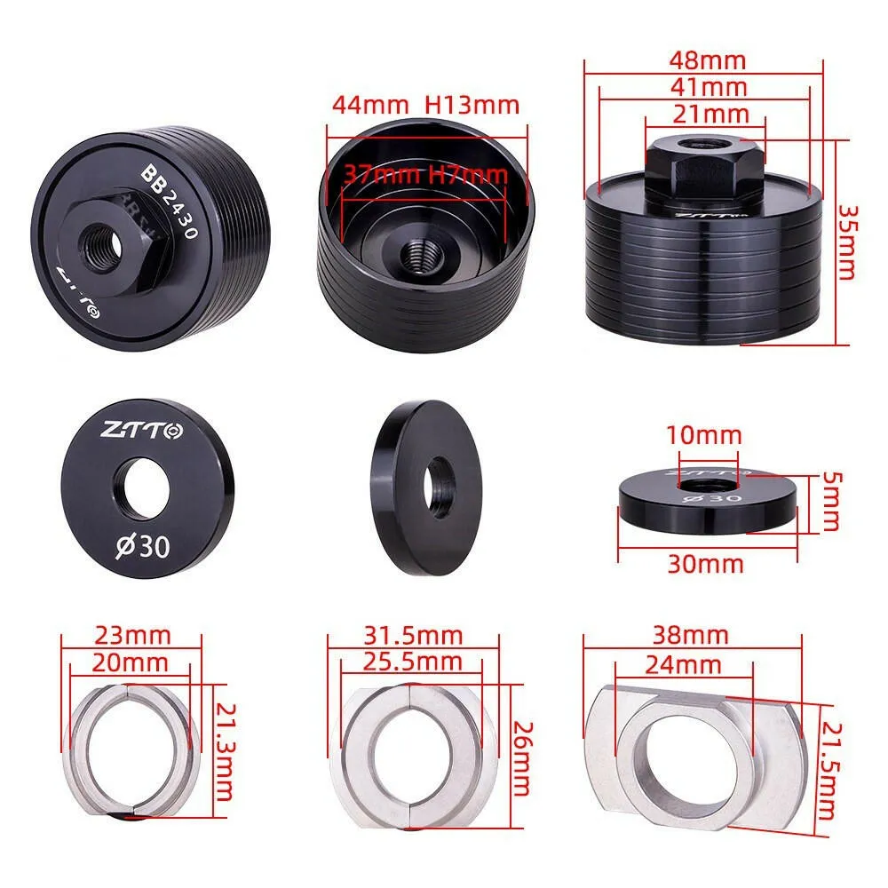 Bicycle Press In Bottom Bracket Static Installation And Disassembly Tool Set BB86 / 30 / 92 / PF30 Bottom Bracket Dismantling Tool Removal Tool