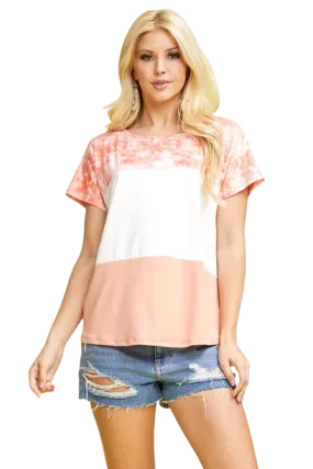 Blush Colorblock Top