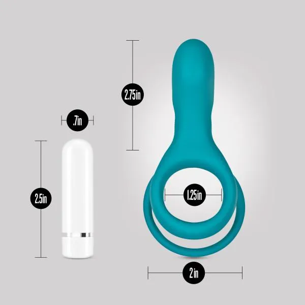Blush Noje C2 Cock Ring with Rechargeable Vibrating Bullet