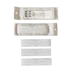 Brow Shaping Stencils - Airbrush Brow Guide Tape (12pcs - 3 Styles)