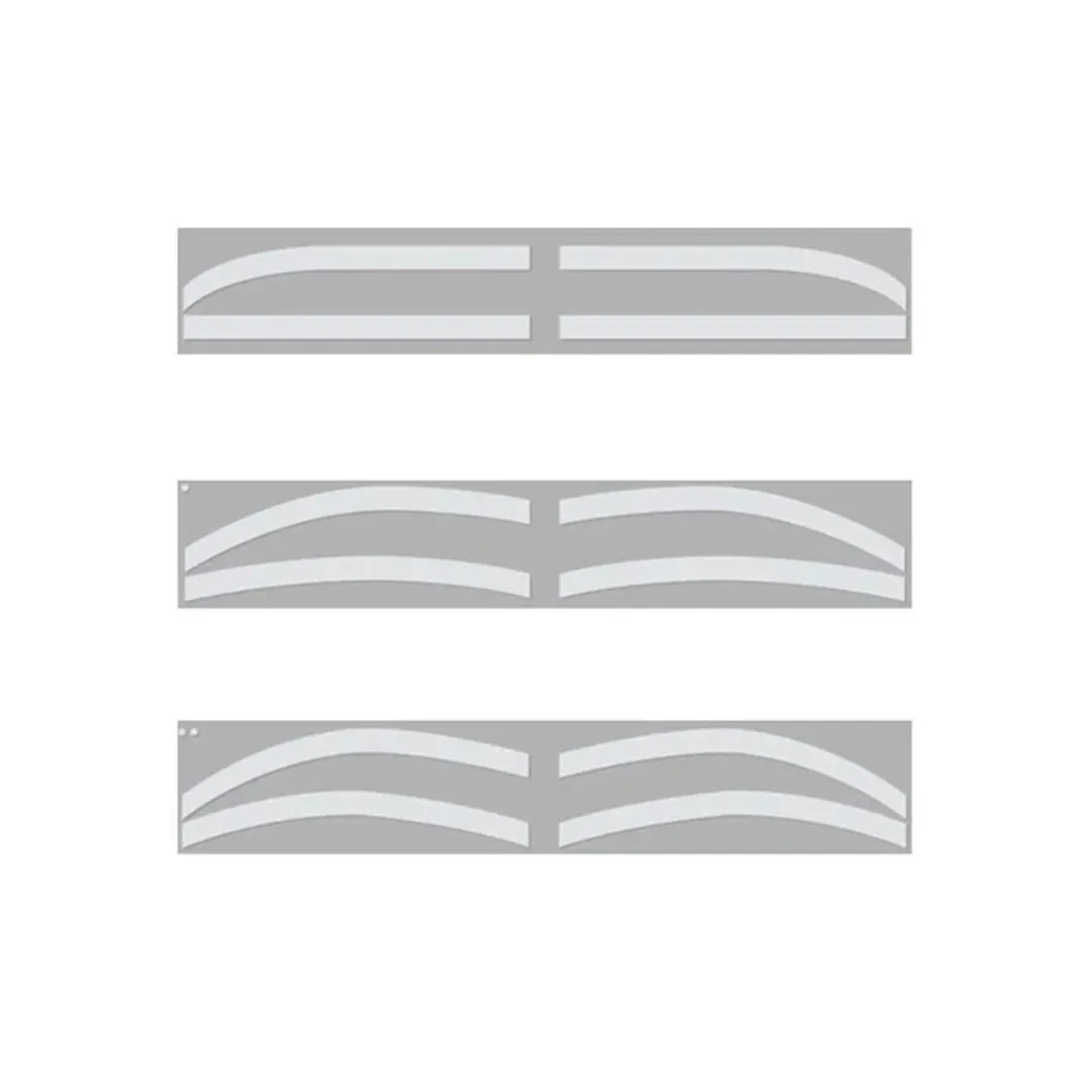 Brow Shaping Stencils - Airbrush Brow Guide Tape (12pcs - 3 Styles)