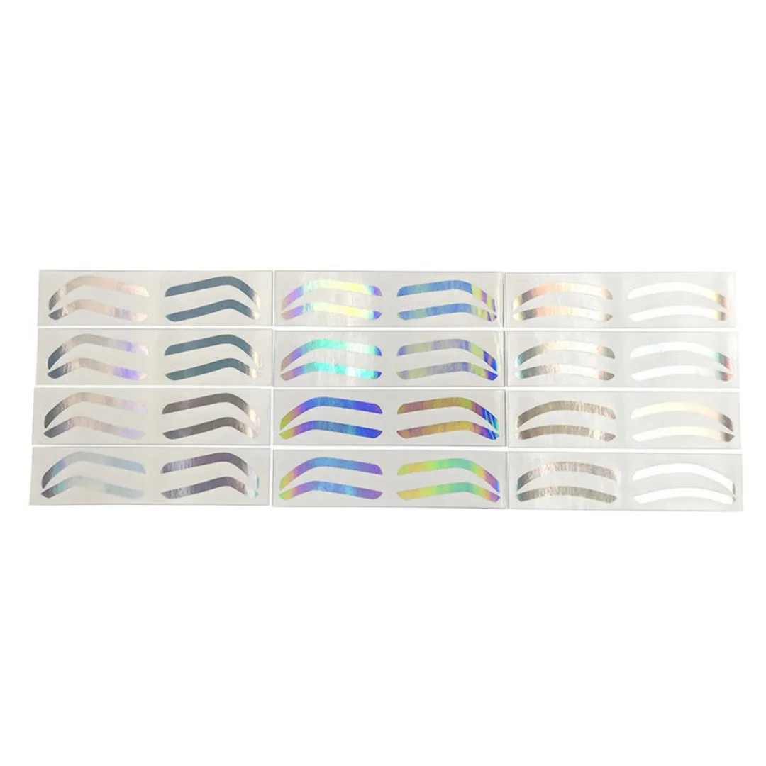 Brow Shaping Stencils - Airbrush Brow Guide Tape (12pcs - 3 Styles)
