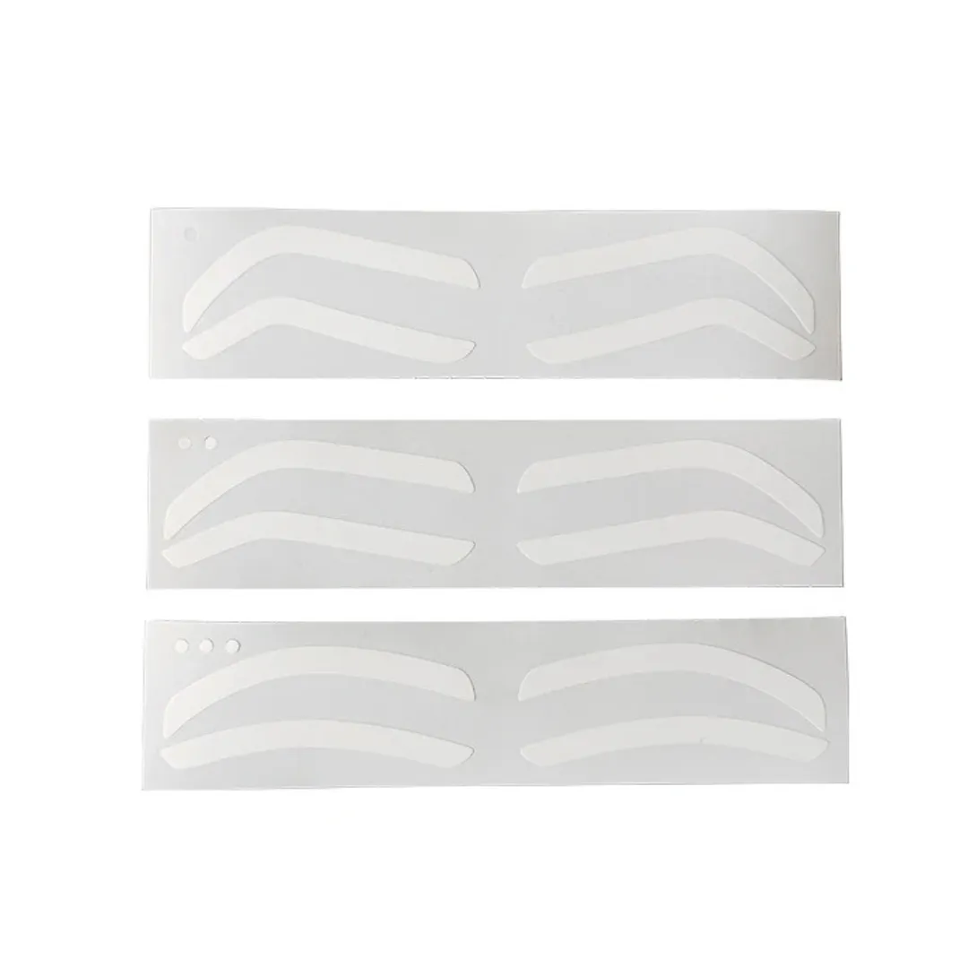Brow Shaping Stencils - Airbrush Brow Guide Tape (12pcs - 3 Styles)