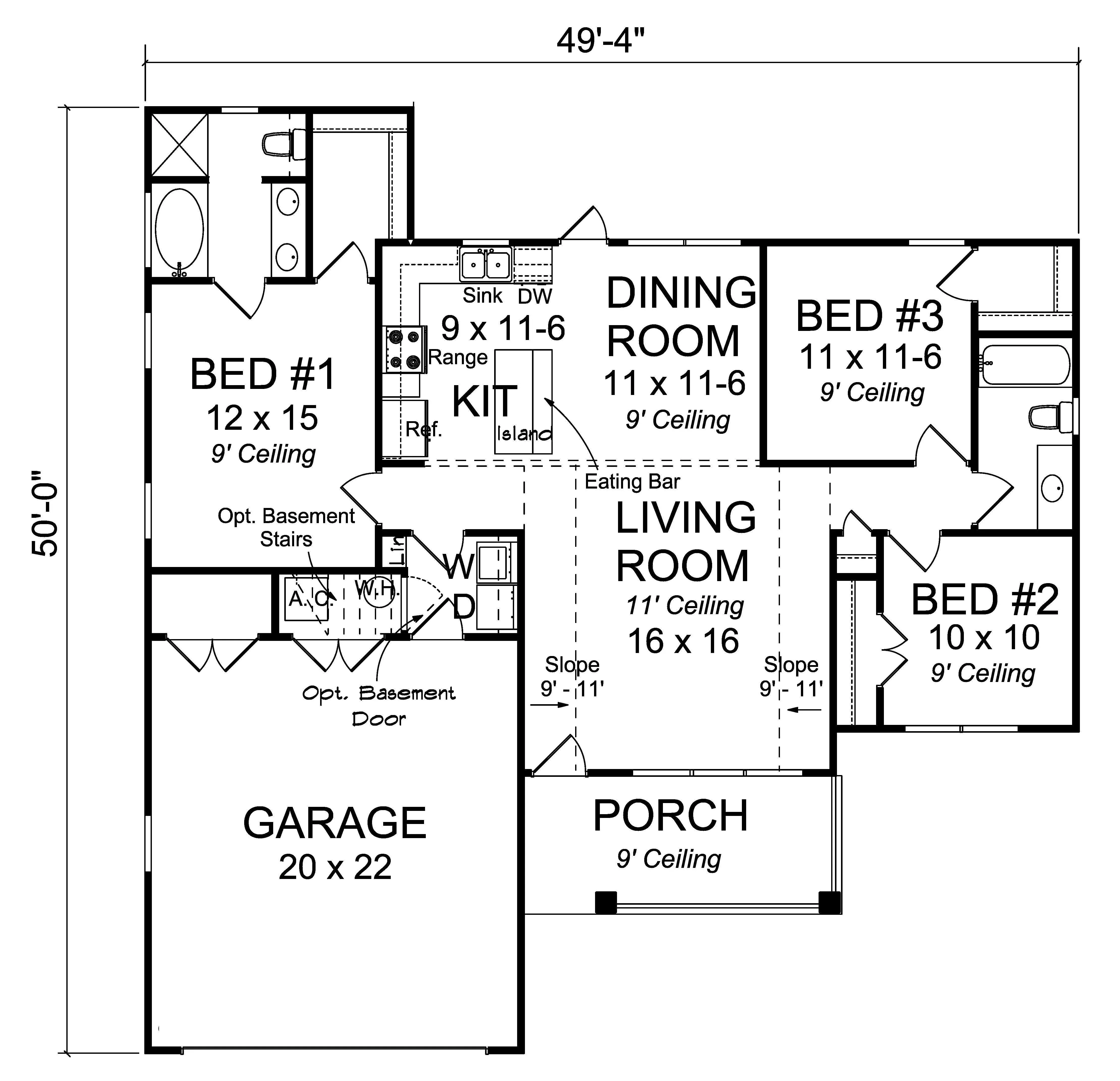 Charming 3-Bedroom Home: 1272 sq ft