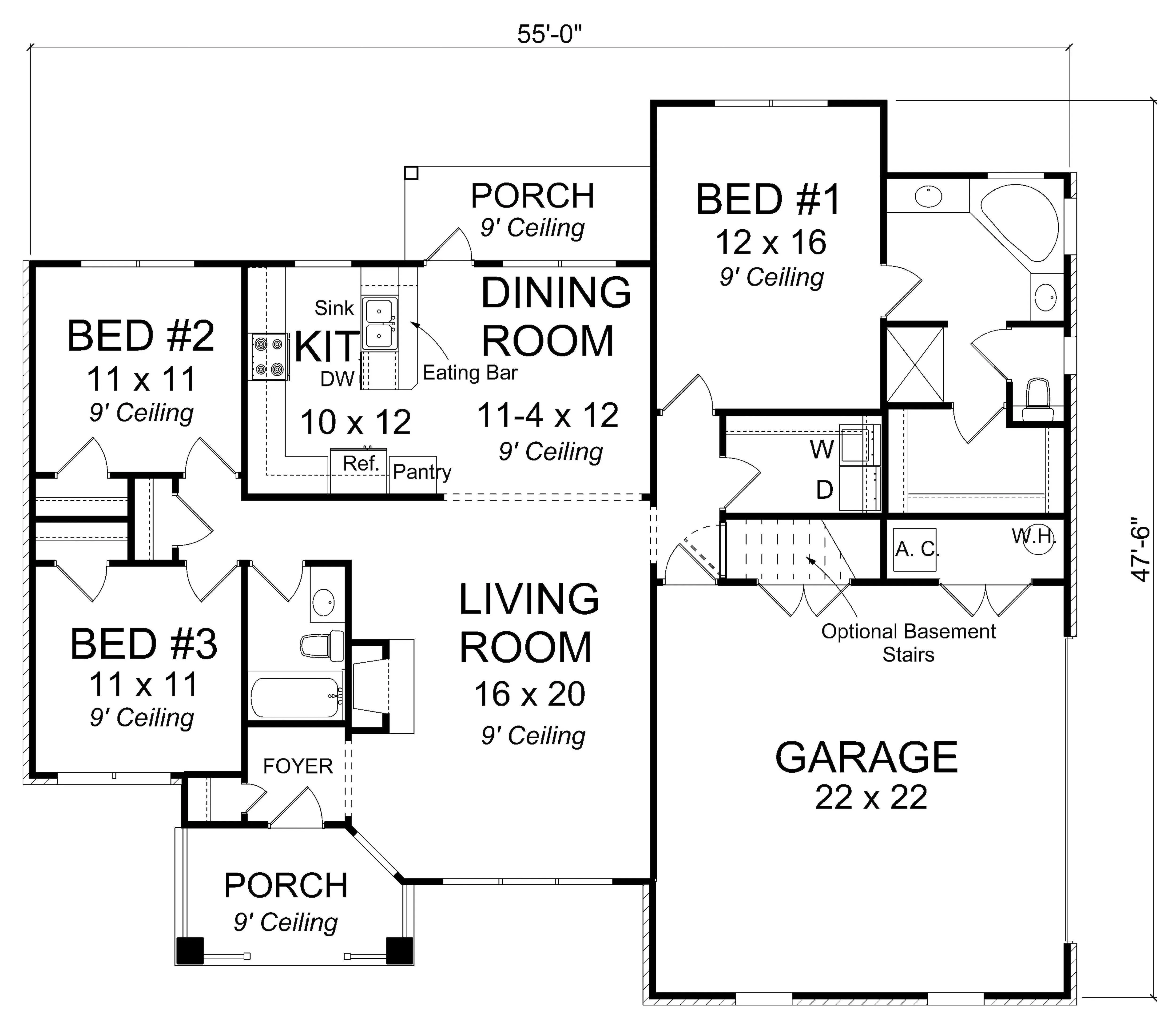 Charming 3-Bedroom Home with Inviting Porches and Spacious Garage