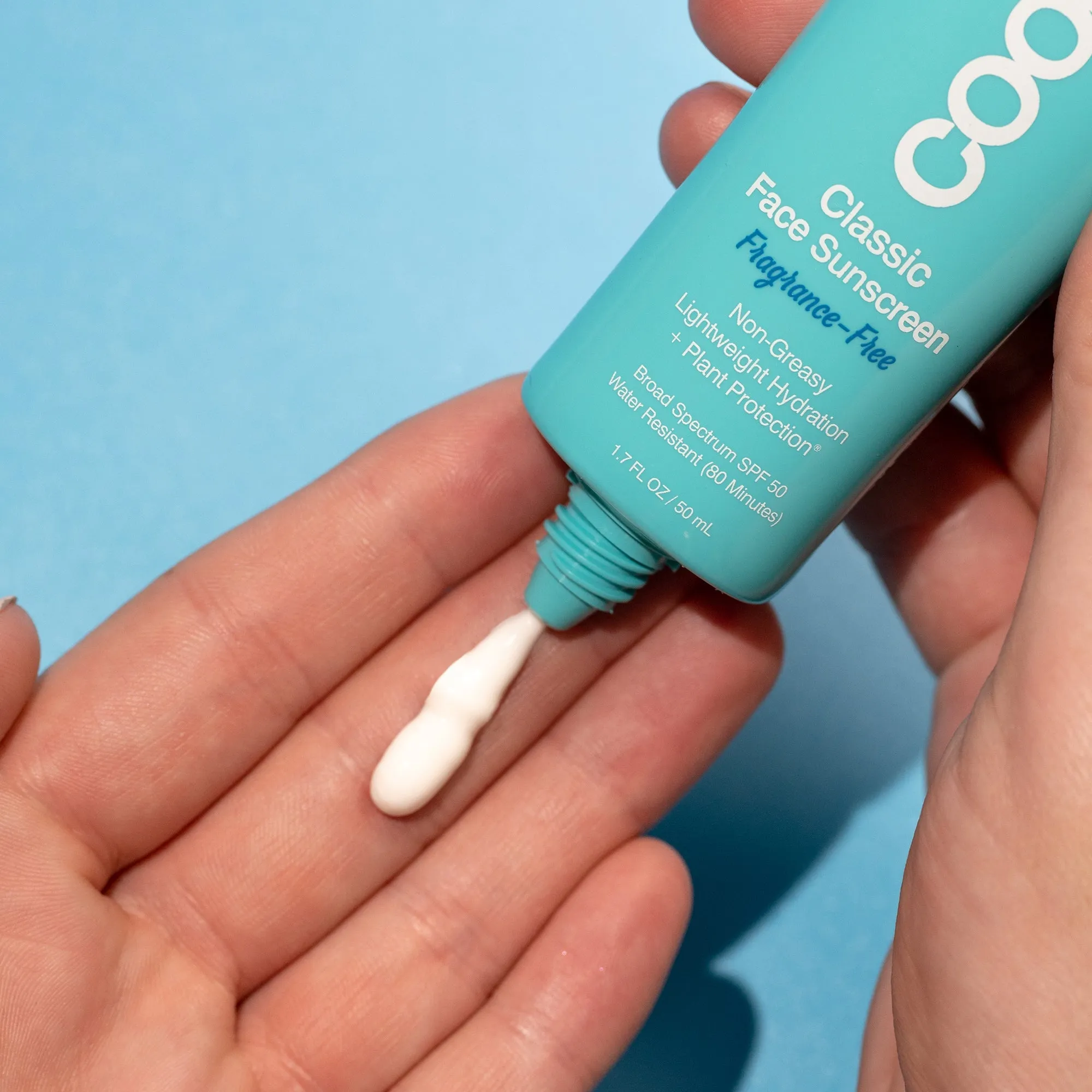 Coola Classic Face Organic Sunscreen Lotion Fragrance Free - SPF 50