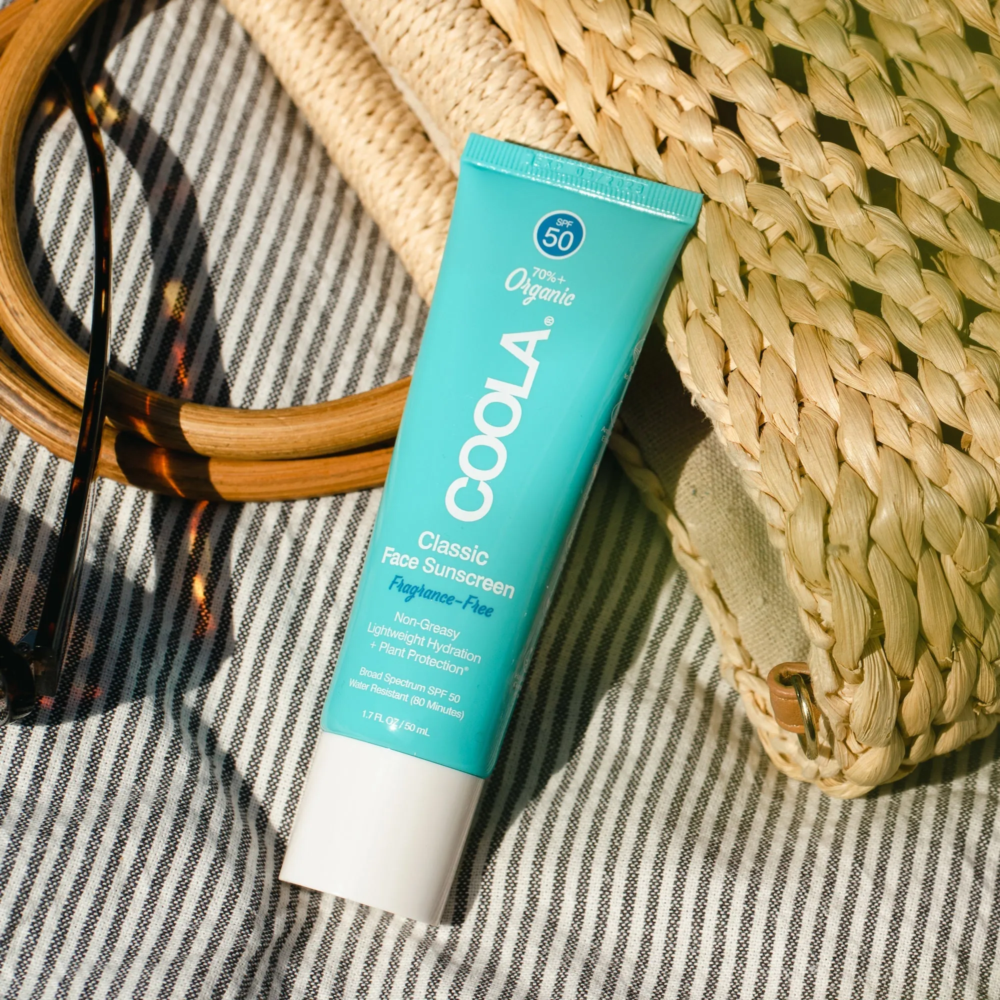 Coola Classic Face Organic Sunscreen Lotion Fragrance Free - SPF 50