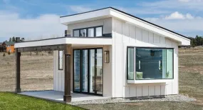 Cozy Studio Home Plan with Half Bath and Slab Foundation