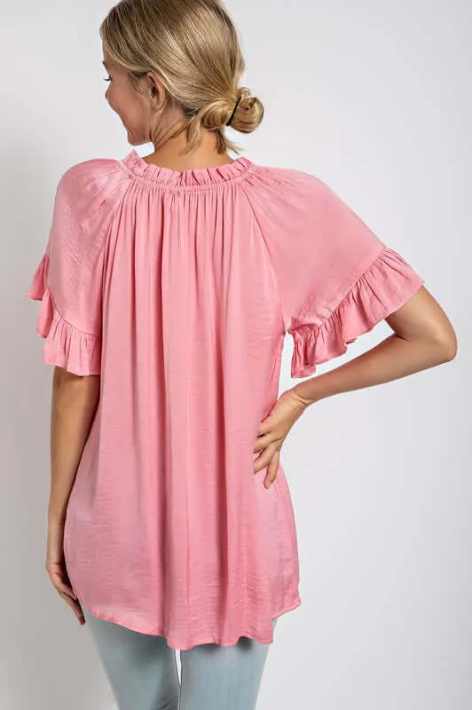 CRASH INTO YOU Top - L Love (blush)