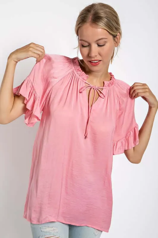 CRASH INTO YOU Top - L Love (blush)