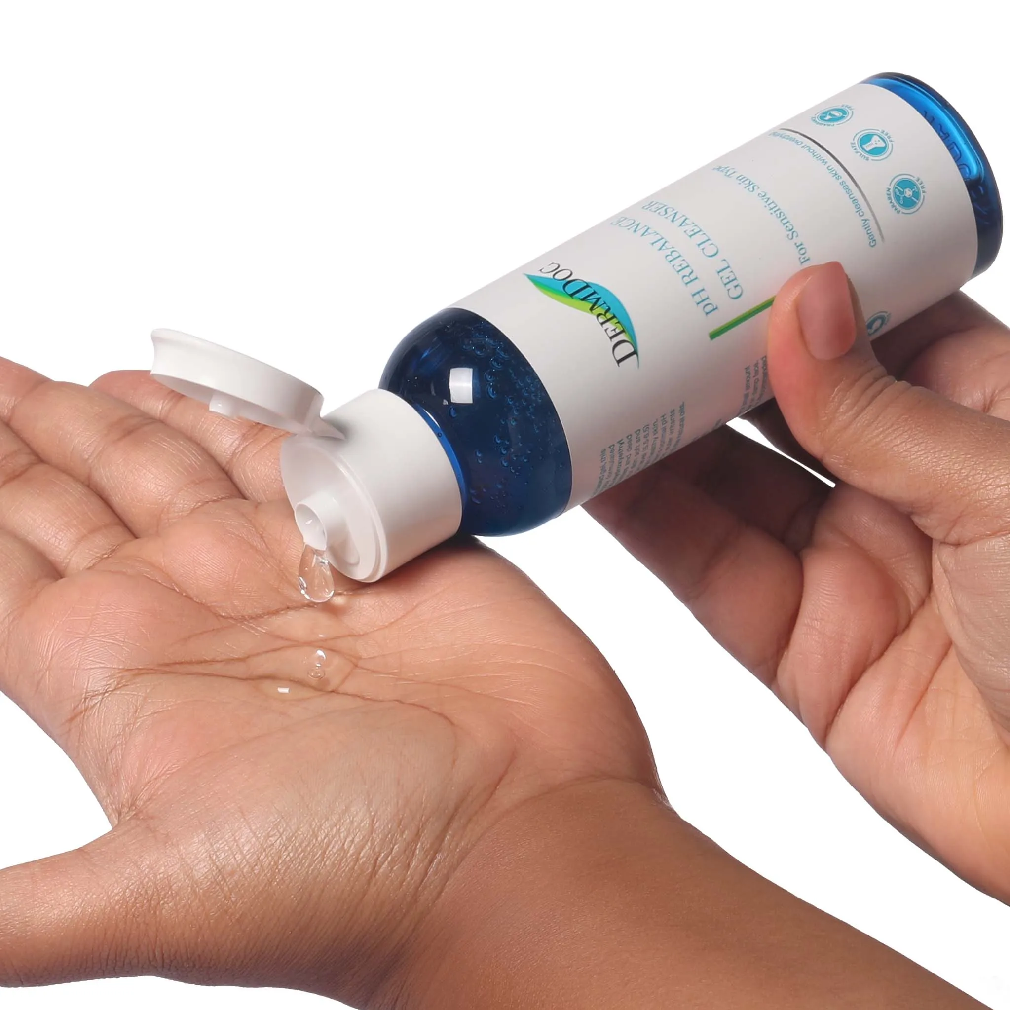 DermDoc pH Rebalance Gel Cleanser (120 ml) | cleanser for sensitive skin | face wash for sensitive skin | gentle skin cleanser | non - drying face wash | paraben free face wash | sulfate free face wash | fragrance free face wash