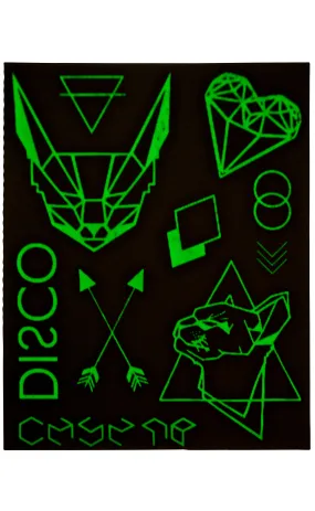 Disco UV Temporary Tattoos