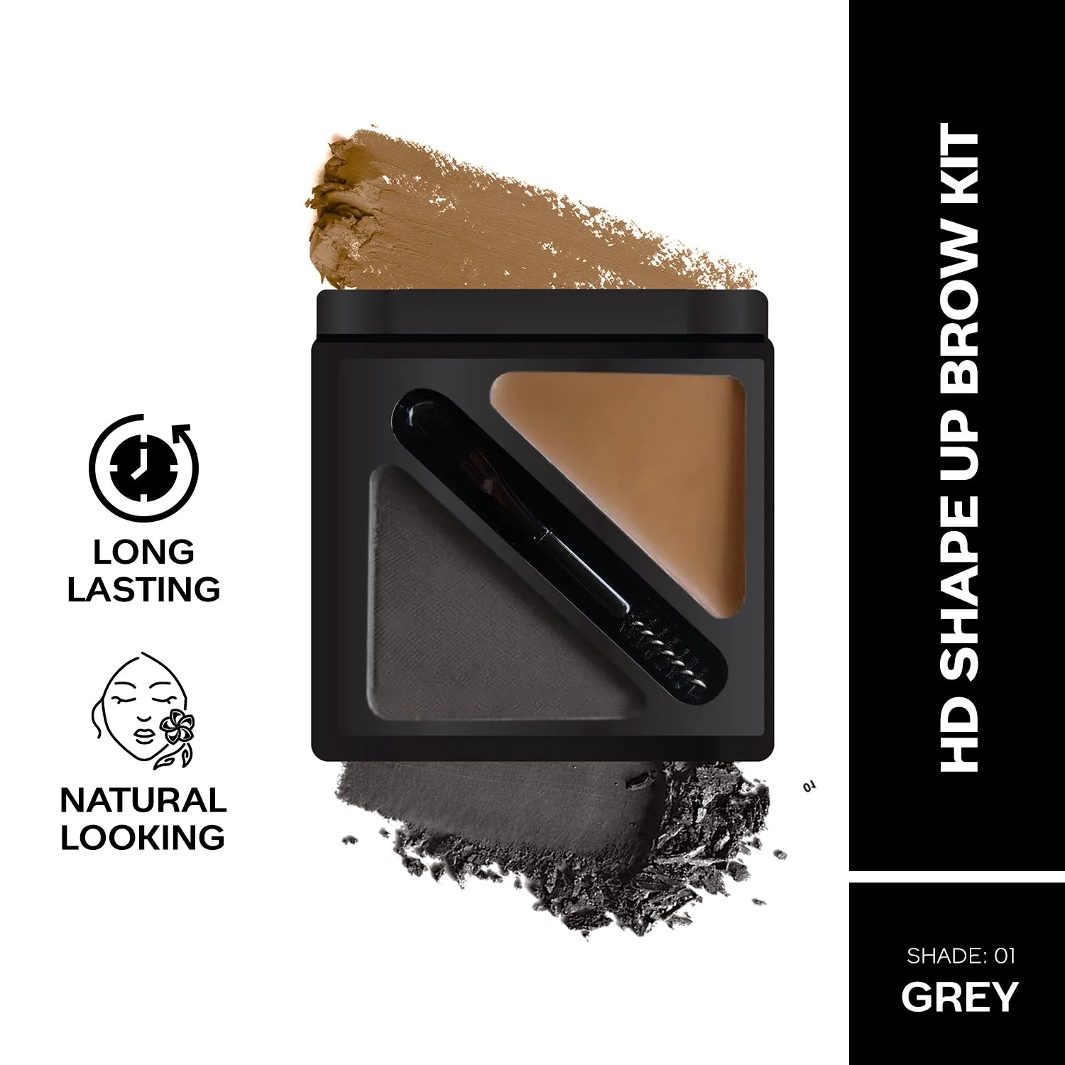 FC HD Shape Up Brow Kit Grey 01 2.8g