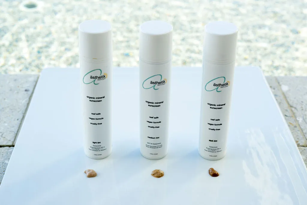 FSA HSA Eligible organic tinted mineral reef-safe sunscreen SPF 50 | 3.9oz
