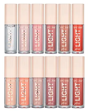 HANDAIYAN LIP GLOSS FOR WOMEN - 6 Shades of Nude Lip Gloss Lip Plumping LipGloss Lip Oil Transparent Clear Moisturizing Liquid Lipstick for Women and Girls (GLOSS A B)