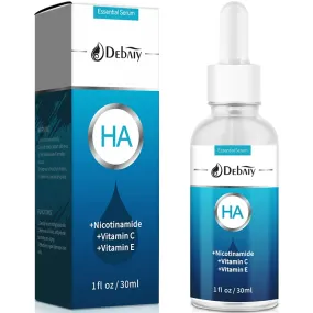 Hyaluronic Acid Serum for Face, Facial Moisturizer with Vitamin C, Wrinkle Repair, Brightening, Firming