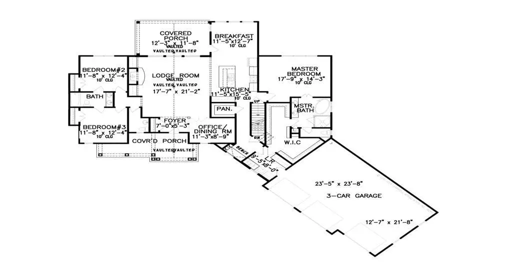 Inviting House Plan: 2,243 sq ft Family Home with Optional Bonus Room