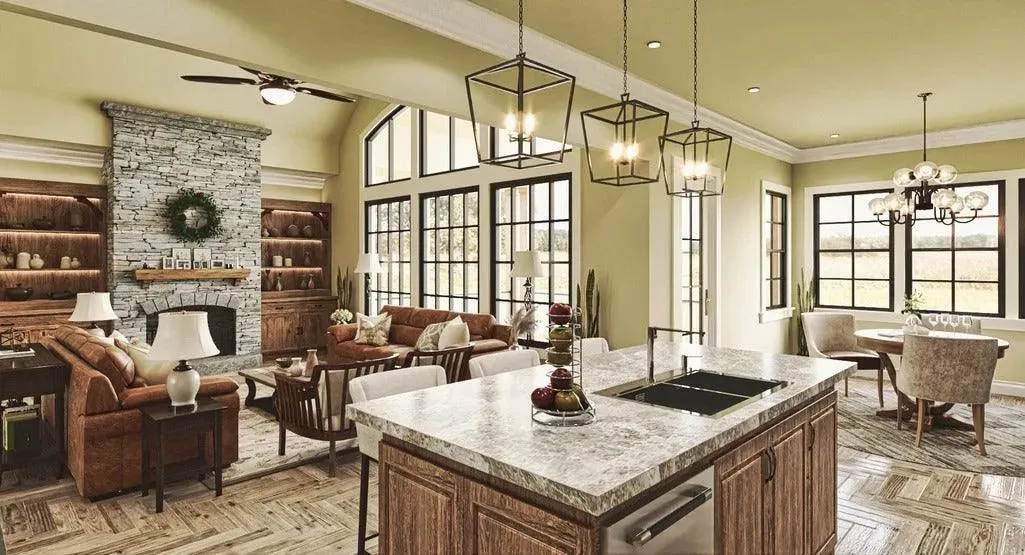 Inviting House Plan: 2,243 sq ft Family Home with Optional Bonus Room