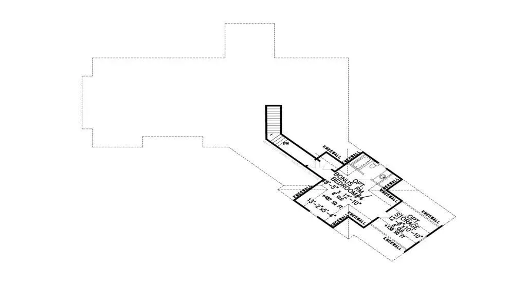 Inviting House Plan: 2,243 sq ft Family Home with Optional Bonus Room