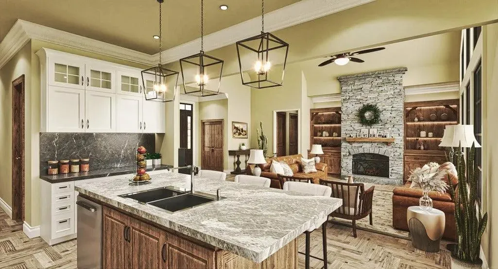 Inviting House Plan: 2,243 sq ft Family Home with Optional Bonus Room