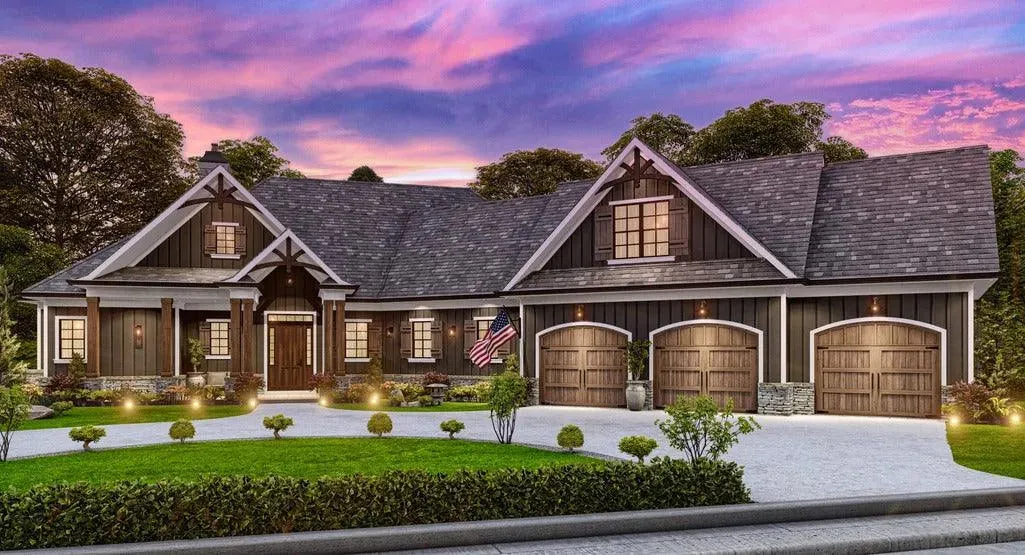 Inviting House Plan: 2,243 sq ft Family Home with Optional Bonus Room