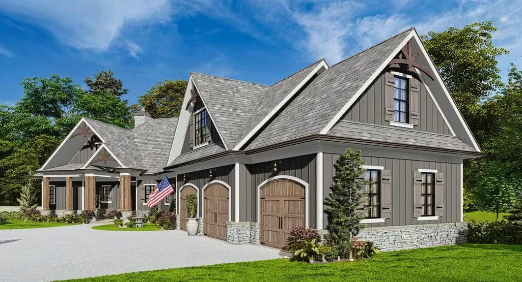 Inviting House Plan: 2,243 sq ft Family Home with Optional Bonus Room
