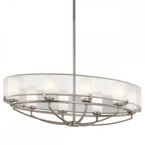 Kichler KL/SALDANA8 Saldana 8 Light Oval Chandelier Classic Pewter