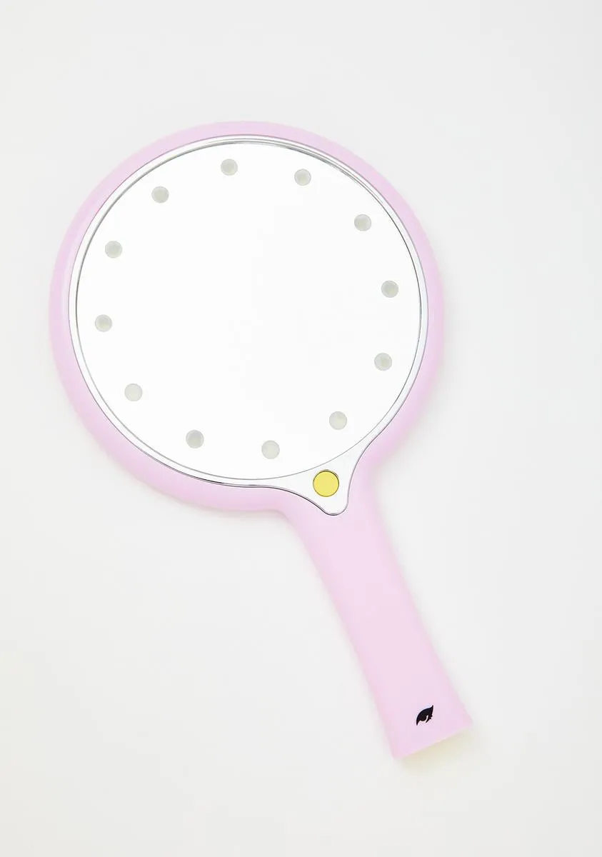 Lavender LED Light Hand Mirror