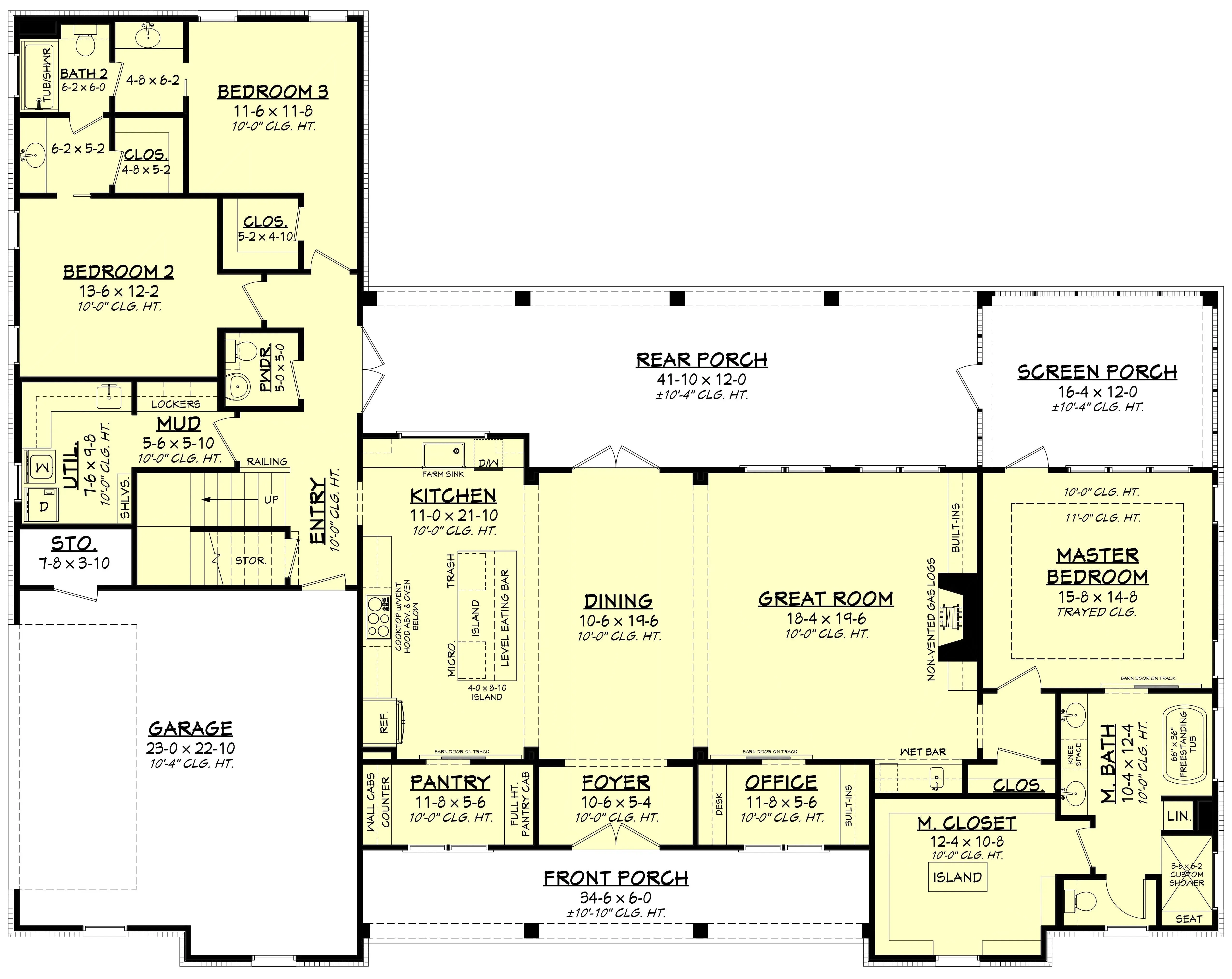 Lovely House Plan: 3 Bedrooms, 2589 sq ft
