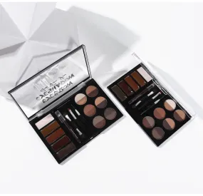 MA552 - Professional Eyebrow Powder Eyebrow Gel Eye Brow Pen Brush Stencil Set
