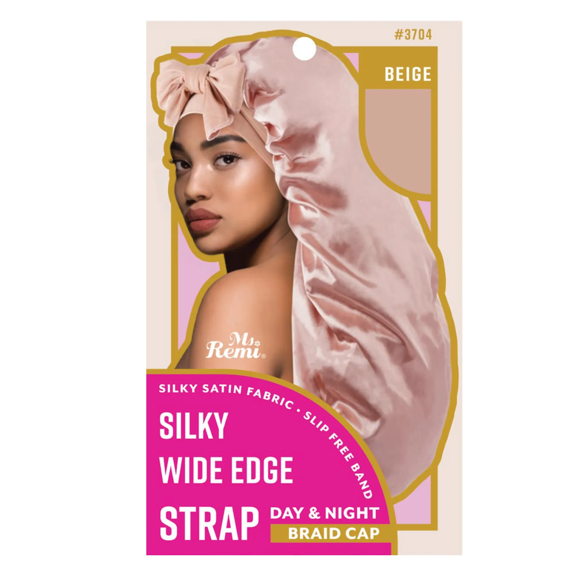 Ms. Remi Silky Wide Edge Strap Day & Night Cap, Braid Assorted
