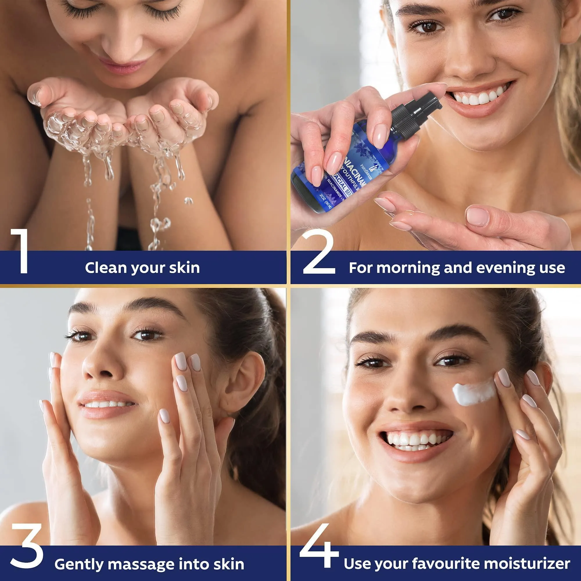 Niacinamide Serum for Face 10% with Zinc 1% Vitamin B3 Serum DOUBLE SIZED 2 oz
