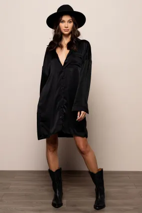 Not Your Boyfriend's Button Down in Black