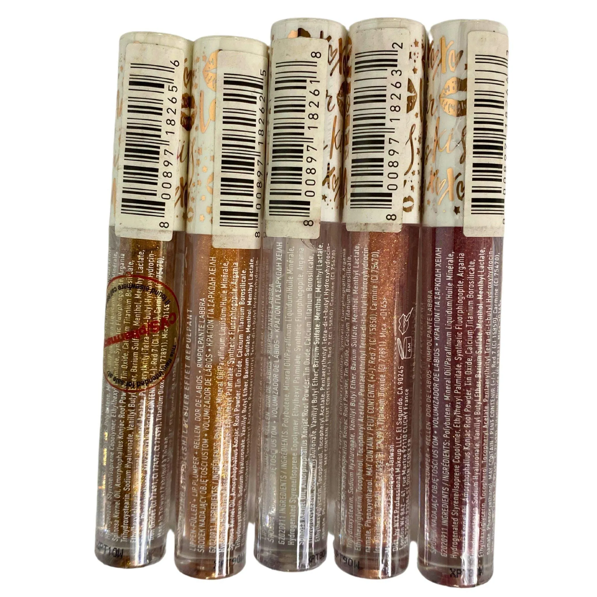 NYX Filler Instinct Plumping Lip Polish 0.08OZ Assorted Mix (55 Pcs Lot)