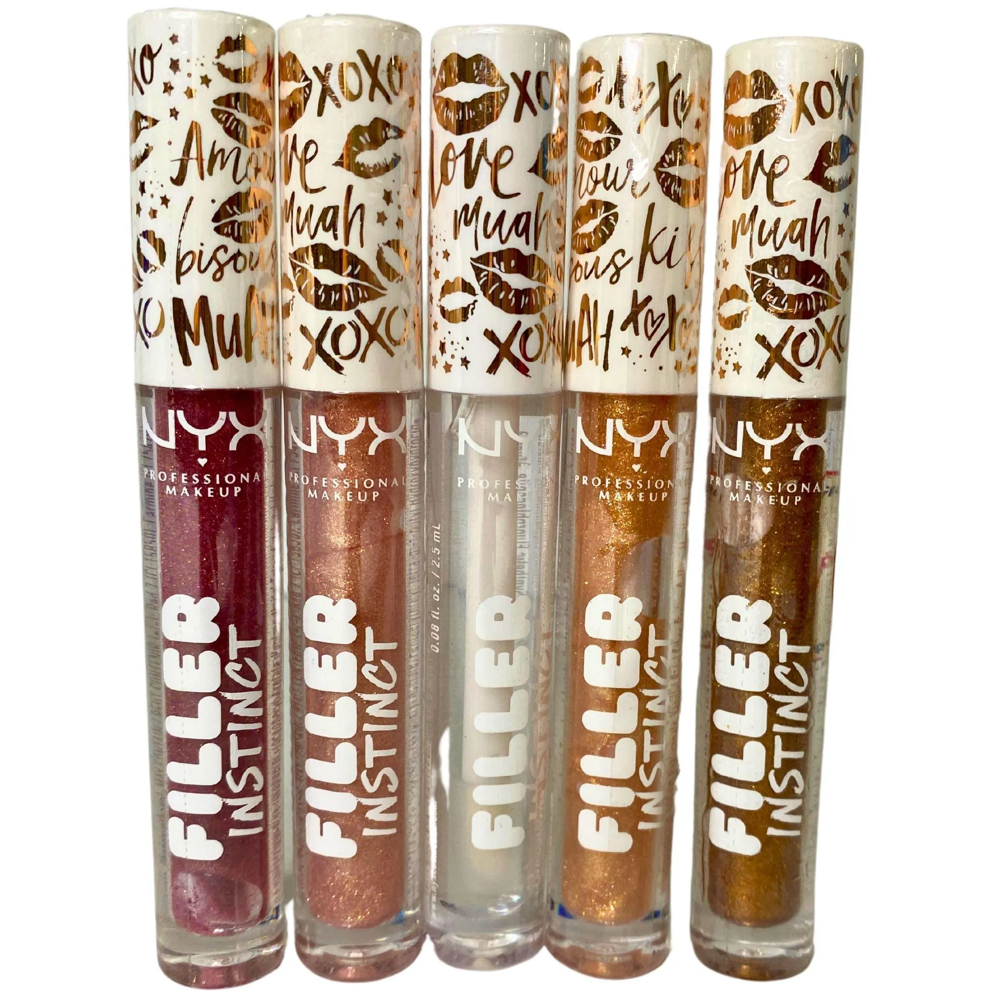 NYX Filler Instinct Plumping Lip Polish 0.08OZ Assorted Mix (55 Pcs Lot)
