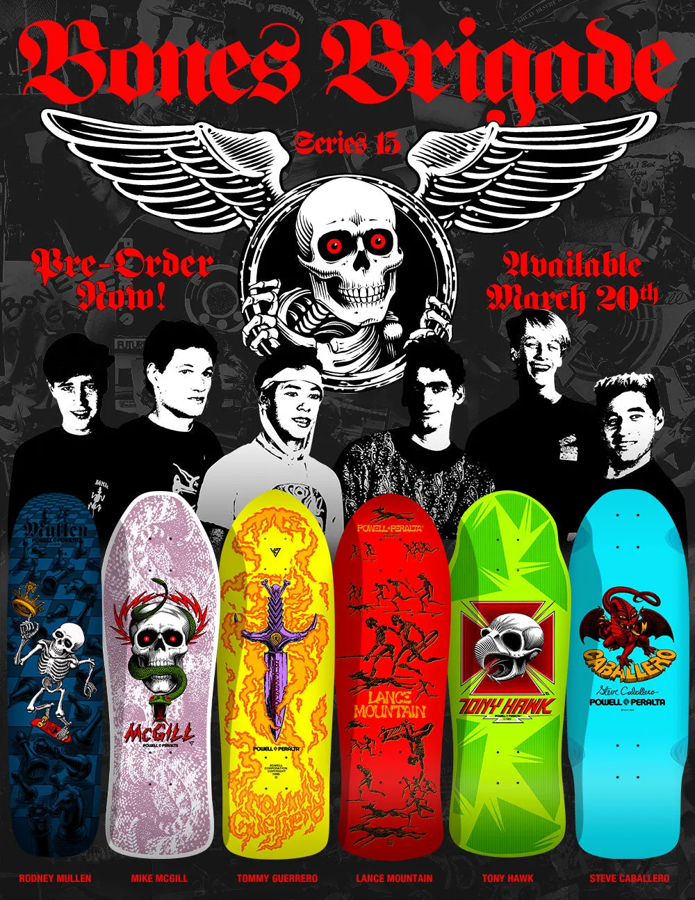 Powell Peralta Bones Brigade Series 15 Hawk Lime Deck LTD
