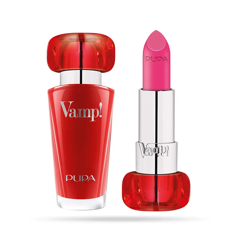 Pupa Vamp Extreme Colour Lipstick With Plumping Treatment - #203 Fuchsia Addicted