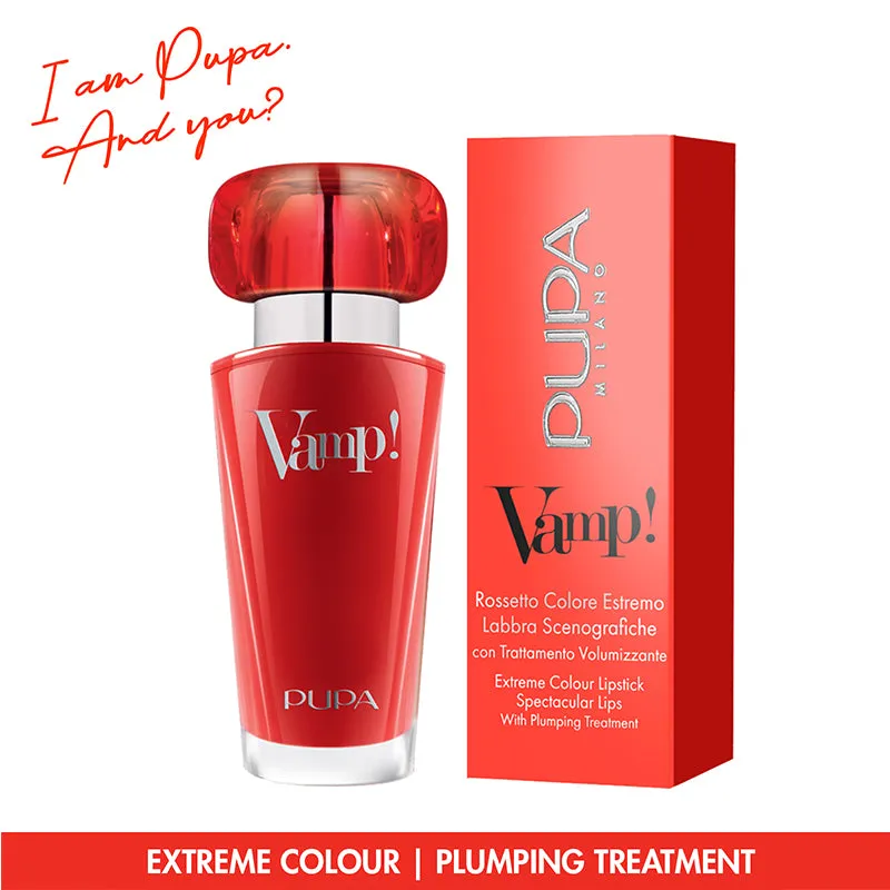 Pupa Vamp Extreme Colour Lipstick With Plumping Treatment - #203 Fuchsia Addicted