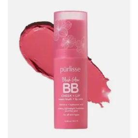 PURLISSE Beauty Blush Glow BB Cheek and Lip Pink Crush - New without Box