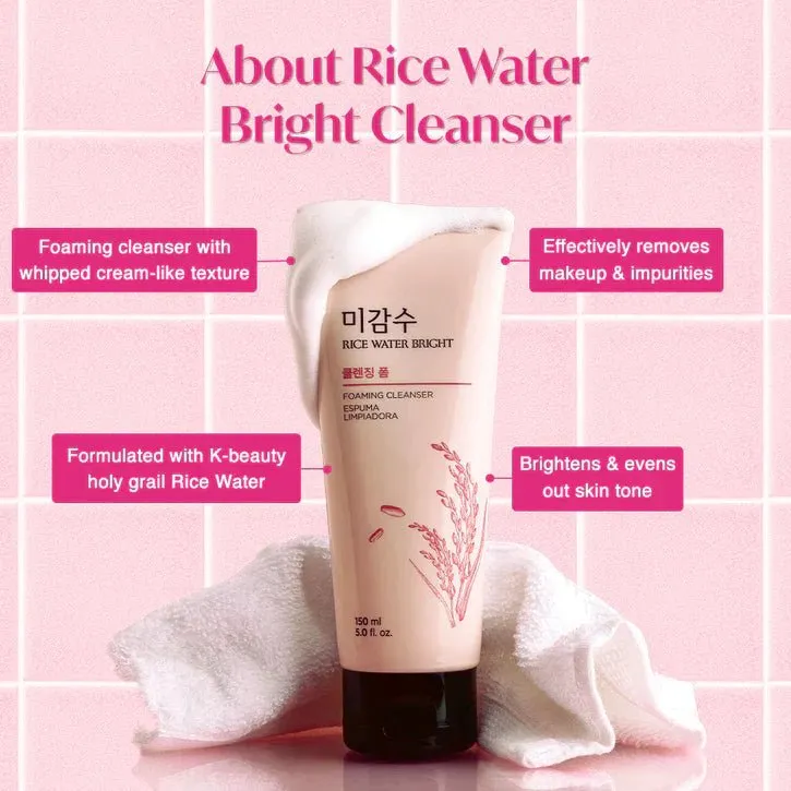 Rice Water Bright Facial Foaming Cleanser 150ml