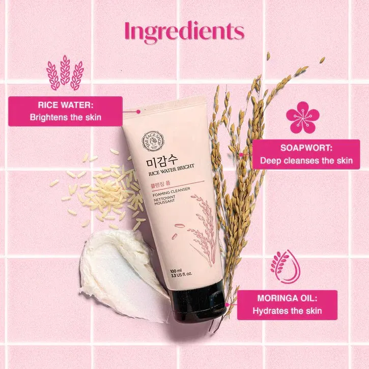 Rice Water Bright Facial Foaming Cleanser 150ml