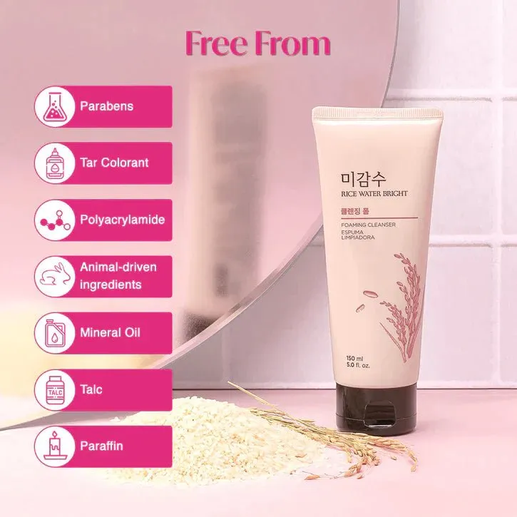 Rice Water Bright Facial Foaming Cleanser 150ml