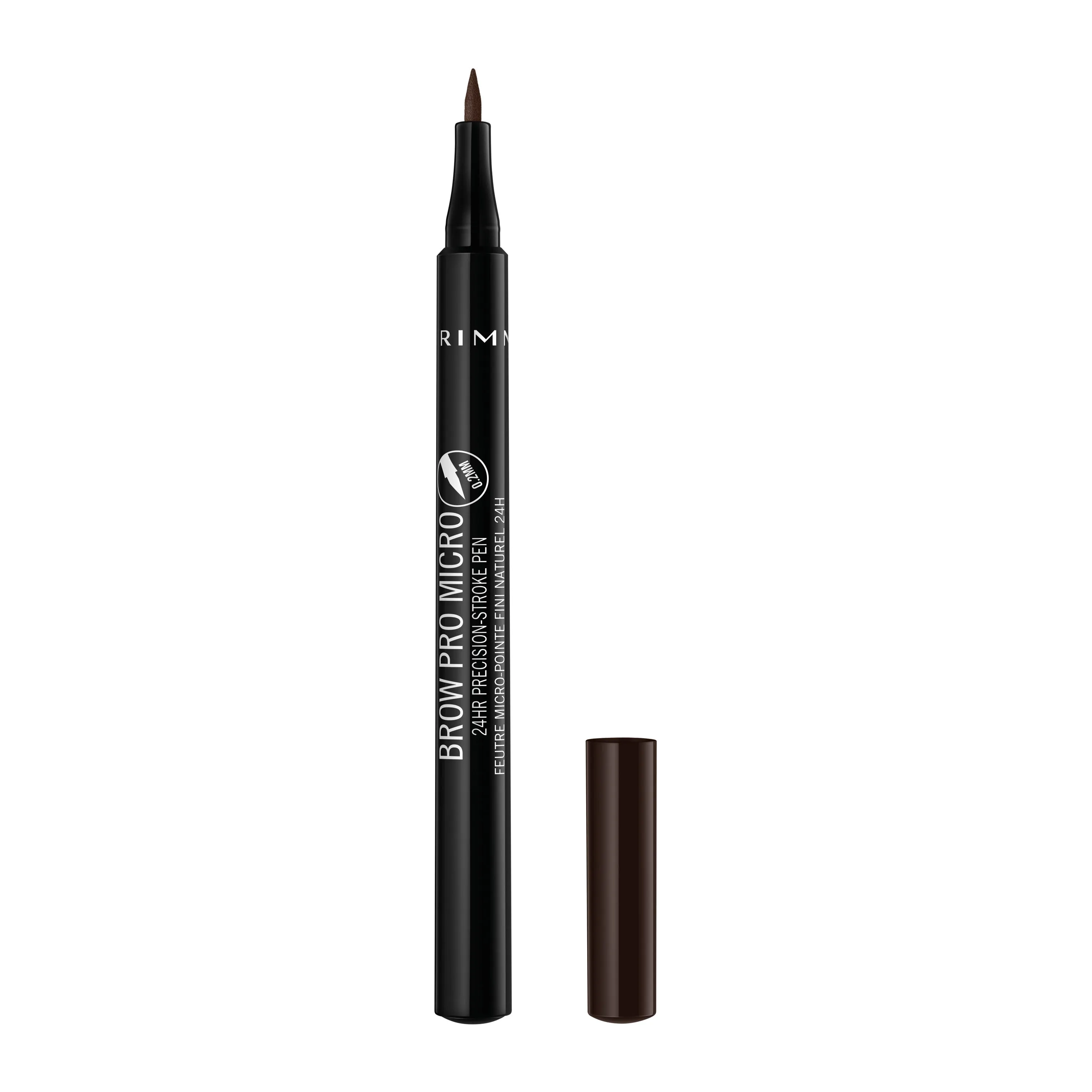 RIMMEL - Brow Pro Micro 24HR Precision Stroke Pen Dark Brown 004 - 0.03 fl oz (1 ml)