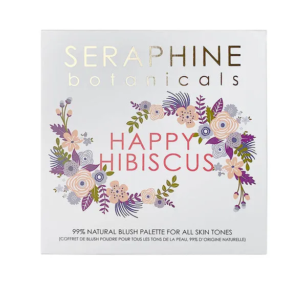 SERAPHINE BOTANICALS Happy Hibiscus Palette - 99% Natural Blush Palette for All Skin Tones