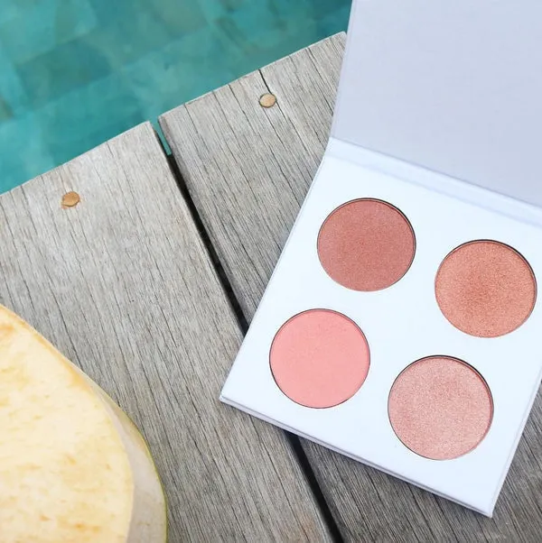 SERAPHINE BOTANICALS Happy Hibiscus Palette - 99% Natural Blush Palette for All Skin Tones